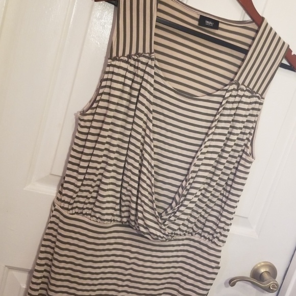 Super stretch striped nautical sleeveless dress - Picture 2 of 5